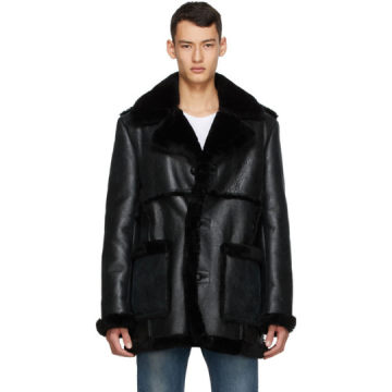 SSENSE 独家发售黑色 260X 毛皮大衣