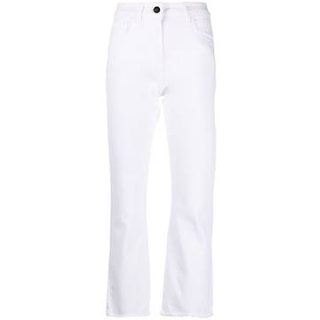 high-rise cropped jeans