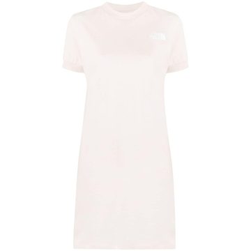 embroidered-logo jumper dress