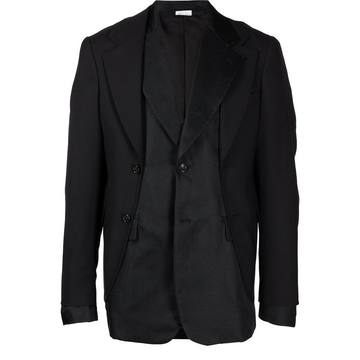 layered single-breasted blazer