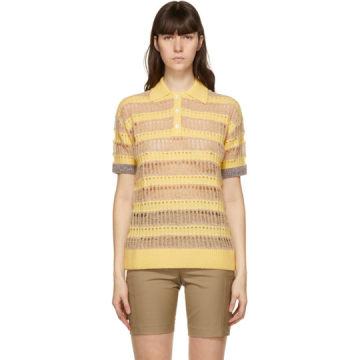 黄色 & 驼色 Moana Bubble Knit Polo 衫