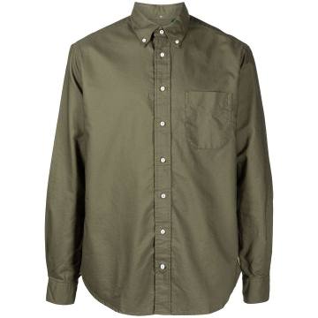 cotton buttoned-collar shirt