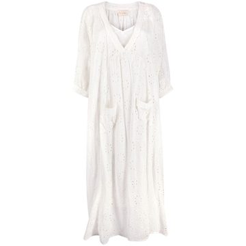 broderie anglaise maxi dress