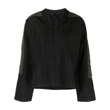 shell-panelled oversized jacket