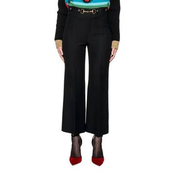 Black Wool And Silk Trousers