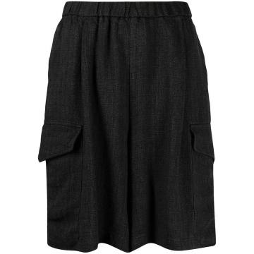 slub loose-fit shorts