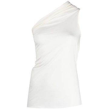 one-shoulder fitted top