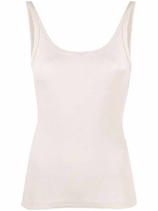 sleeveless ribbed tank top展示图