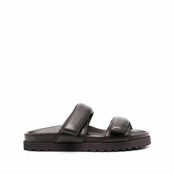 touch-strap leather sandals