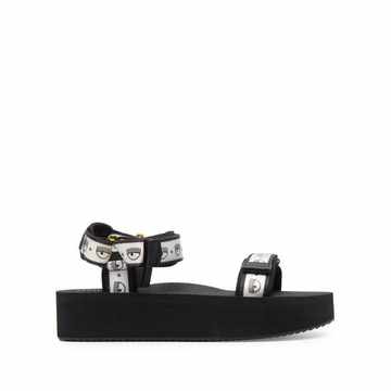 Flirting eyes platform sandals