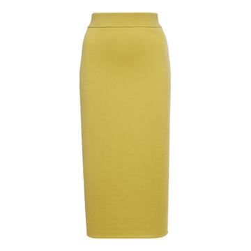 Cashmere-Silk Knit Midi Skirt