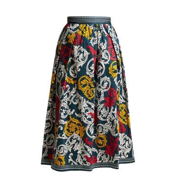 Bowles high-waist poplin skirt