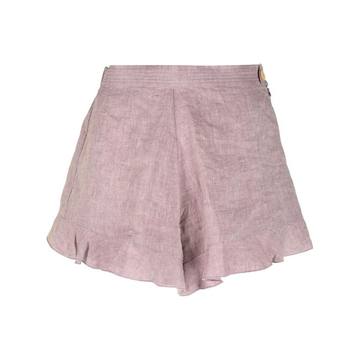 flared-design shorts