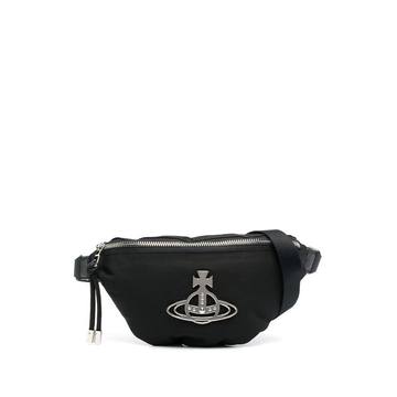 logo-plaque belt bag