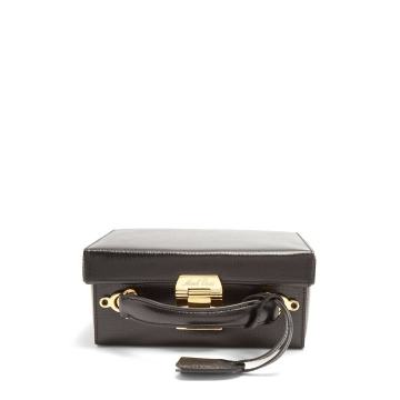 Grace small saffiano-leather box bag