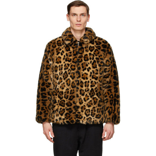 棕色 Jaguar 豹纹夹克展示图