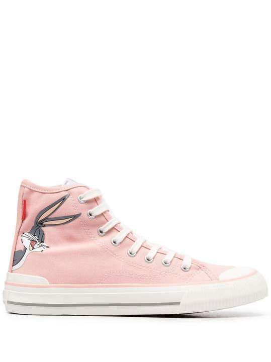 Bugs Bunny print hi-top sneakers展示图