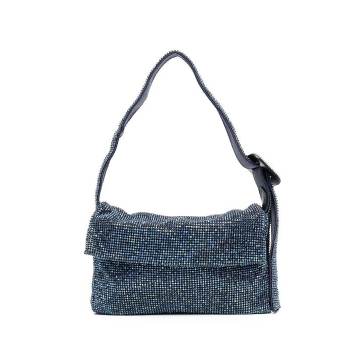 rhinestone-embellished shoulder bag