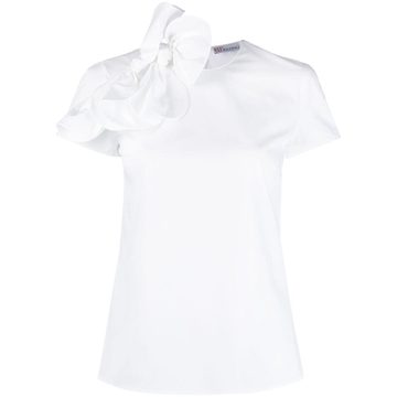 tie-detail short-sleeve top