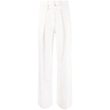 high-rise wide-leg trousers