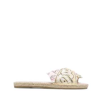 twist-front espadrilles