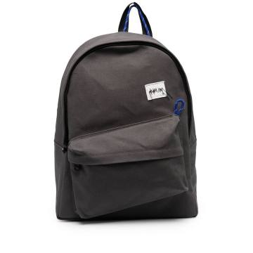 logo patch cotton backpack
