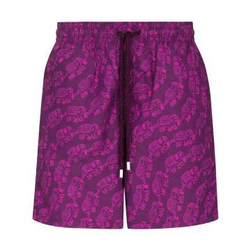 Moorea elephant-print swim shorts