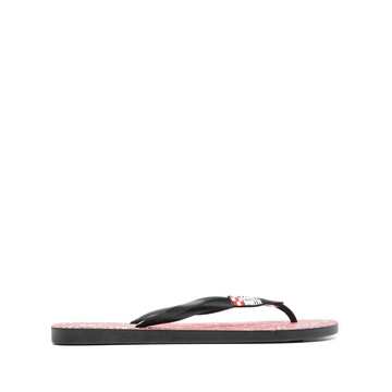 bandana print flip flops