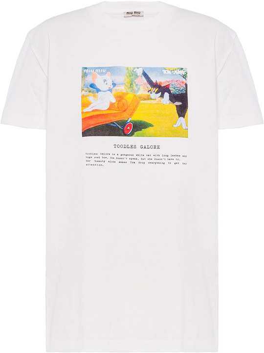 Tom and Jerry print T-shirt展示图