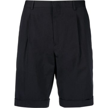 mid-rise box-pleat shorts