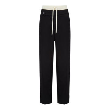 Coralie Crepe Straight-Leg Pants