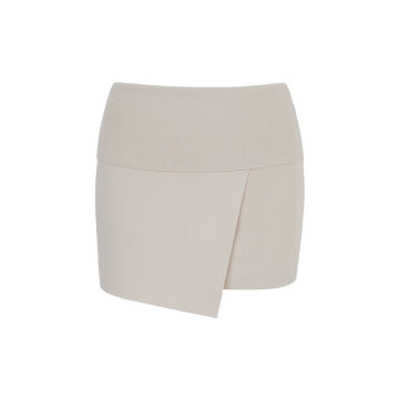 Takara Crepe Wrap Mini Skirt