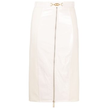 zip-up pencil skirt