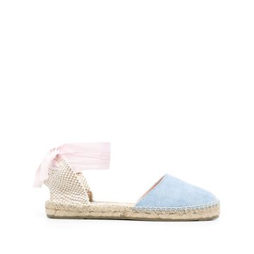 suede lace-up espadrilles