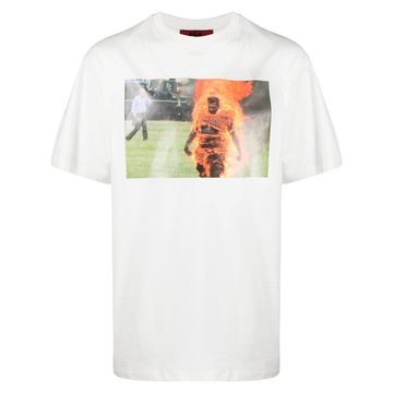 fire photo short-sleeved T-shirt