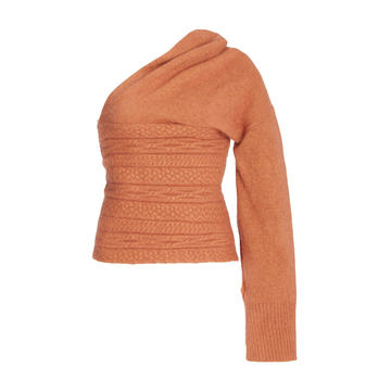 Loretto Asymmetric Angora-Blend Sweater