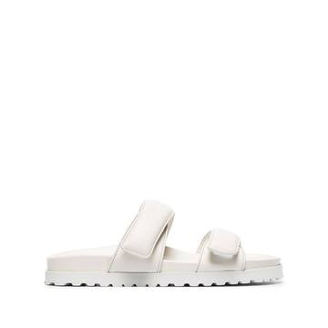 X Pernille white platform leather sandals