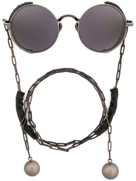 round-frame chain-link sunglasses展示图