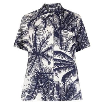 Coronilla palm-tree print shirt