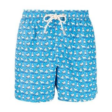 graphic-print swim shorts