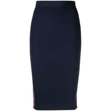 high-waisted pencil skirt