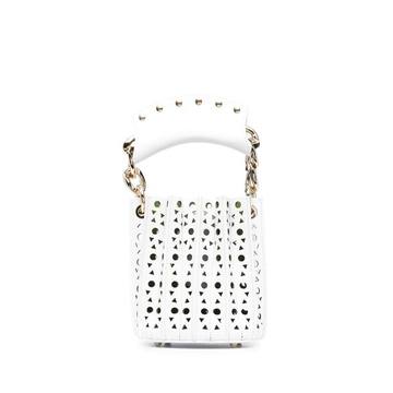 plissè mini bucket bag