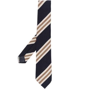 diagonal striped silk tie