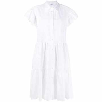 broderie anglaise flared dress