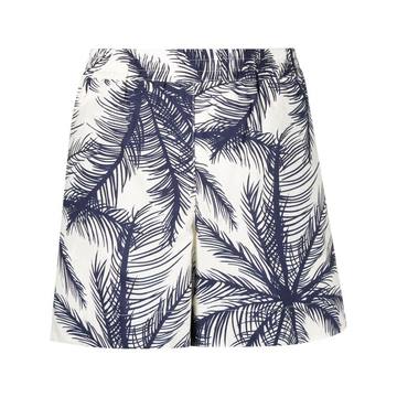 palm tree-print mini skirt