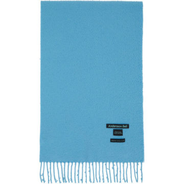 SSENSE 独家发售蓝色 Biella 羊毛围巾