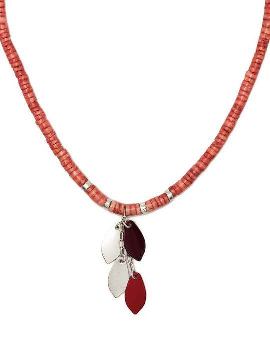 enamelled-petal necklace展示图