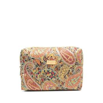 paisley-print make-up bag