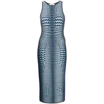 Moon Fish Skin jacquard dress