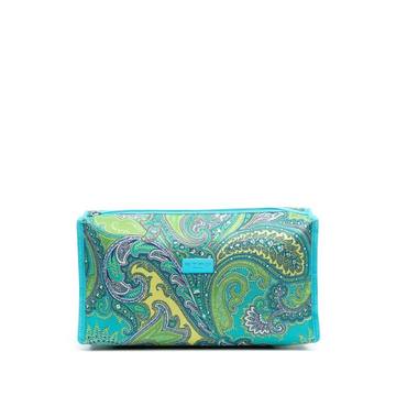 paisley-print make-up bag